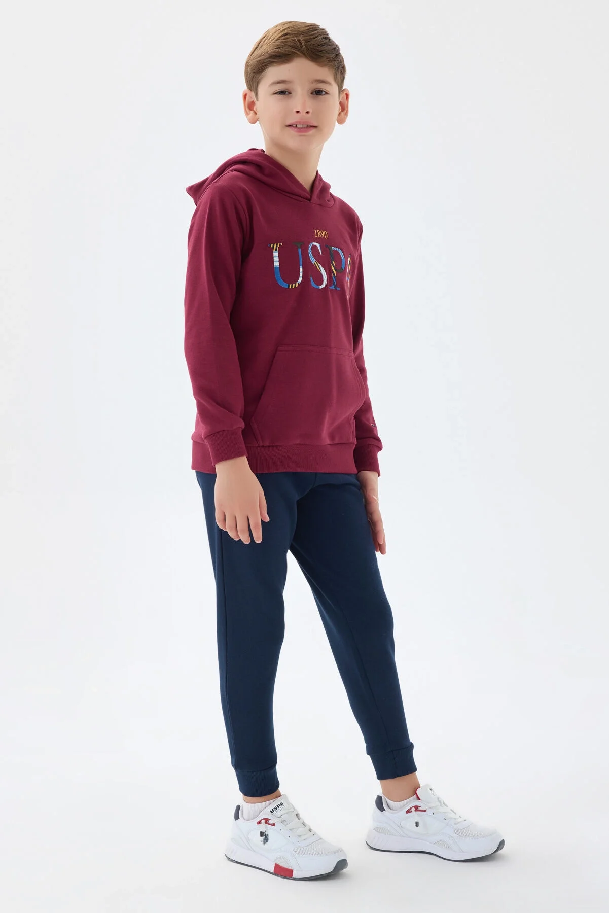 U.S. Polo Assn Erkek Çocuk Bordo Eşofman Takımı