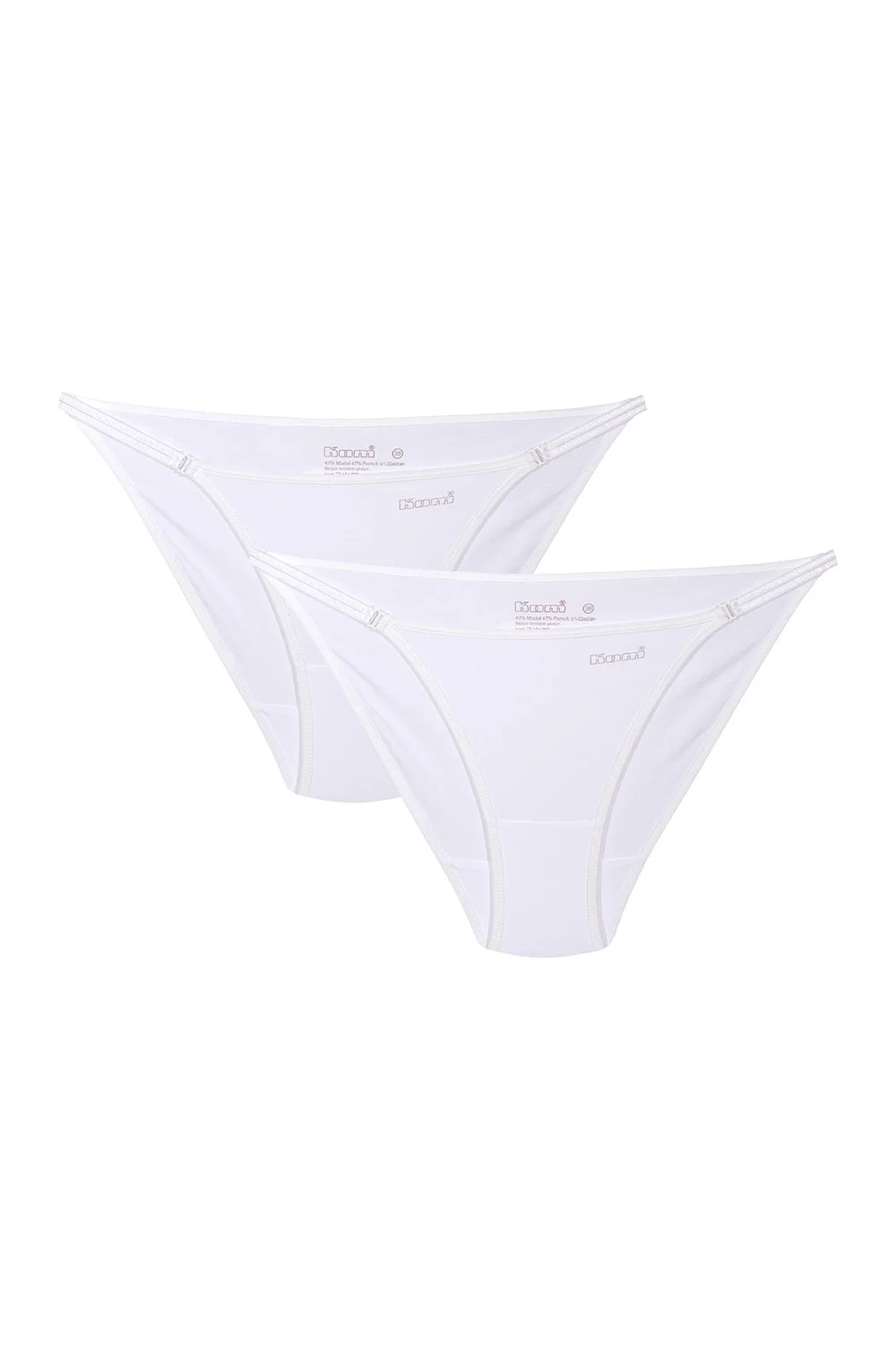 Basic  Yanları İpli 2 li Külot Seti
