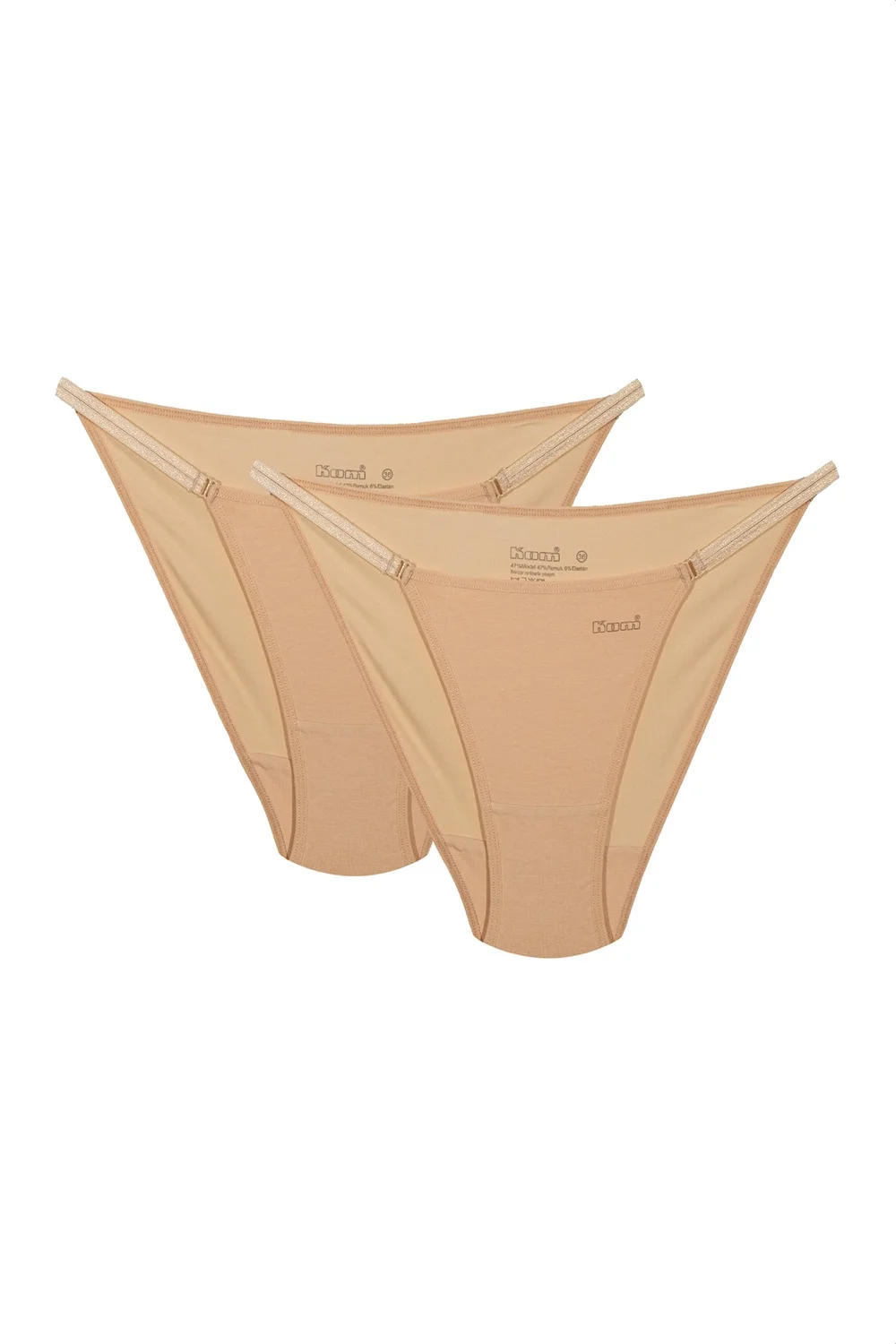 Basic  Yanları İpli 2 li Külot Seti