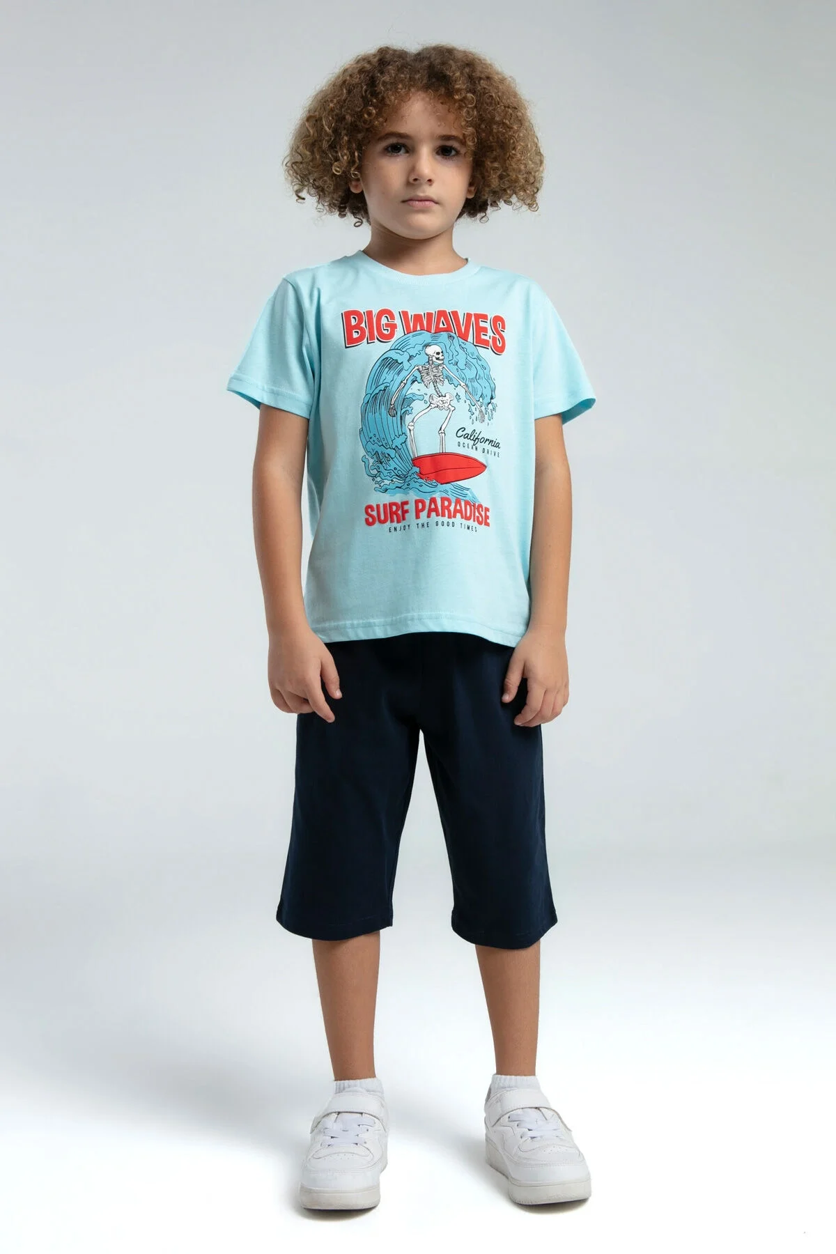 Rolypoly Erkek Çocuk Mavi Kapri Takım